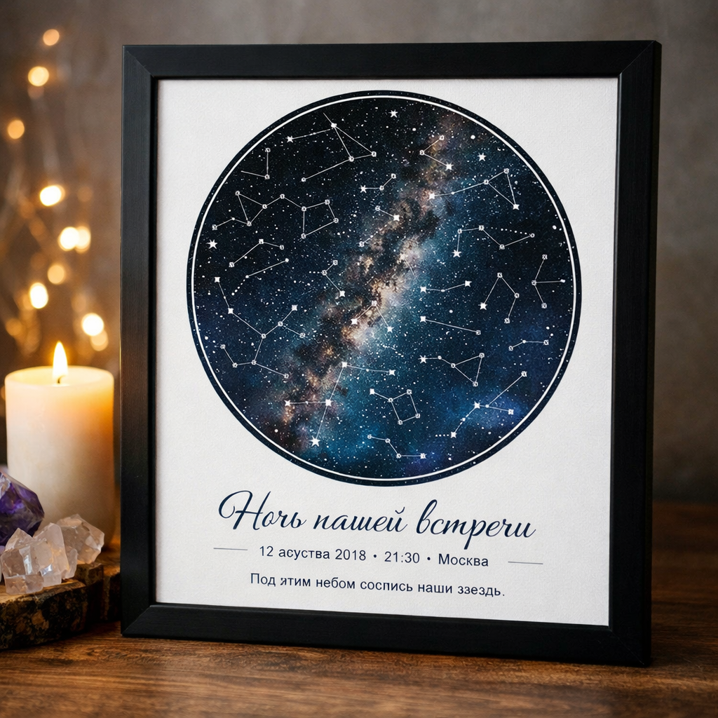 Карта звёздного неба по дате